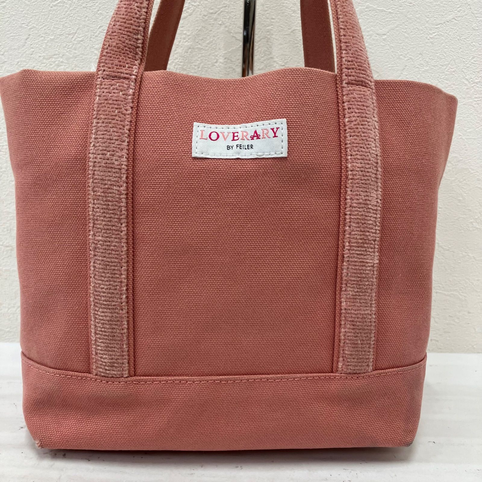 9807 FEILER フェイラー トートバッグ LOVERARY ラブラリー ピンク系