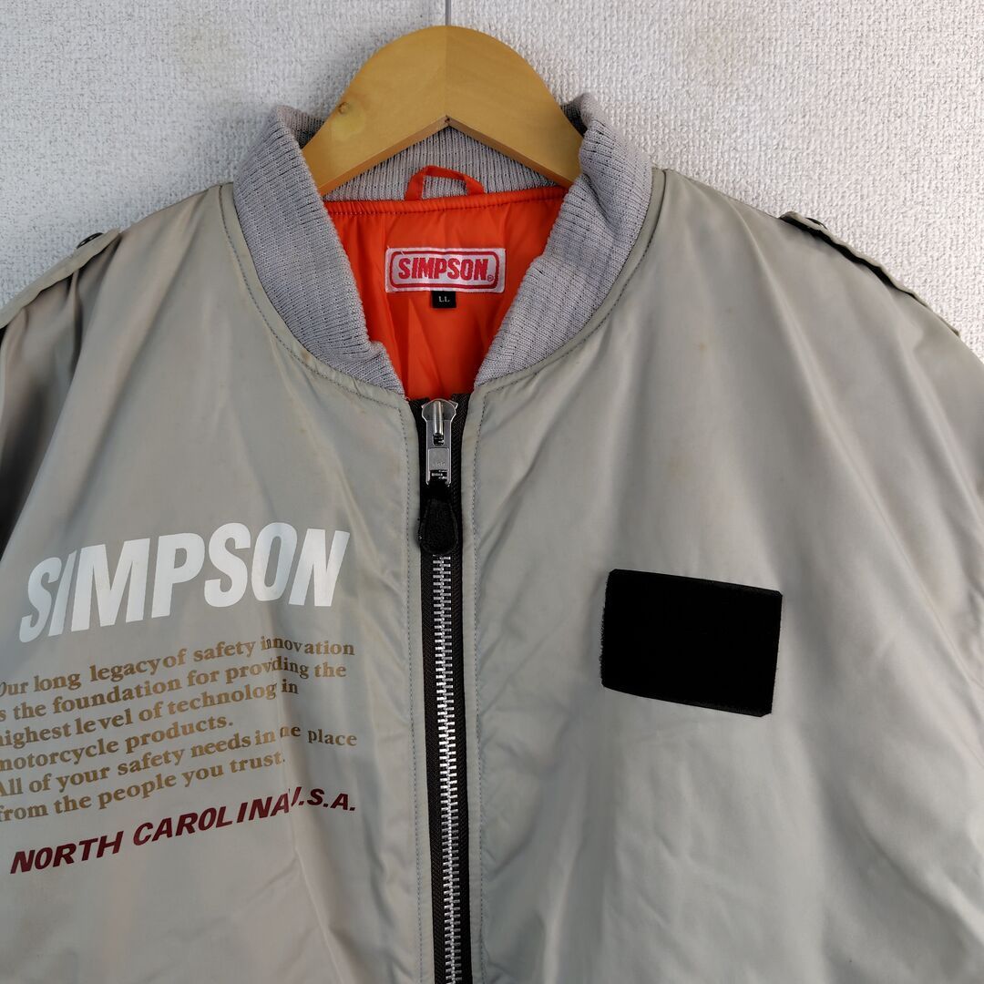 SIMPSON シンプソン MA-1 ボンバージャケット ブルゾン ナイロン 中綿
