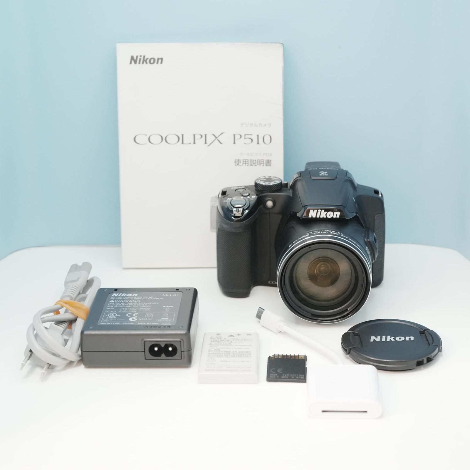 Nikon COOLPIX P510 デジカメ スマホ転送OK フルセット 美品 シロクマ