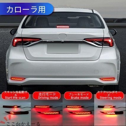 【送料無料】トヨタ カローラ 19-25 Toyota COROLLA 後部バンパー用 リアランプ ブレーキランプ & 方向指示灯 高輝度 高耐久 安全性向上 夜間視認性アップ 快適ドライブサポート 14,904円