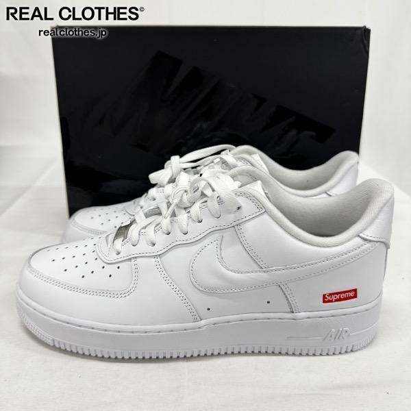 【未使用】Supreme×NIKE/シュプリーム×ナイキ AIR FORCE 1 LOW/エア フォース 1 ロー ホワイト CU9225-100/28 15,435円