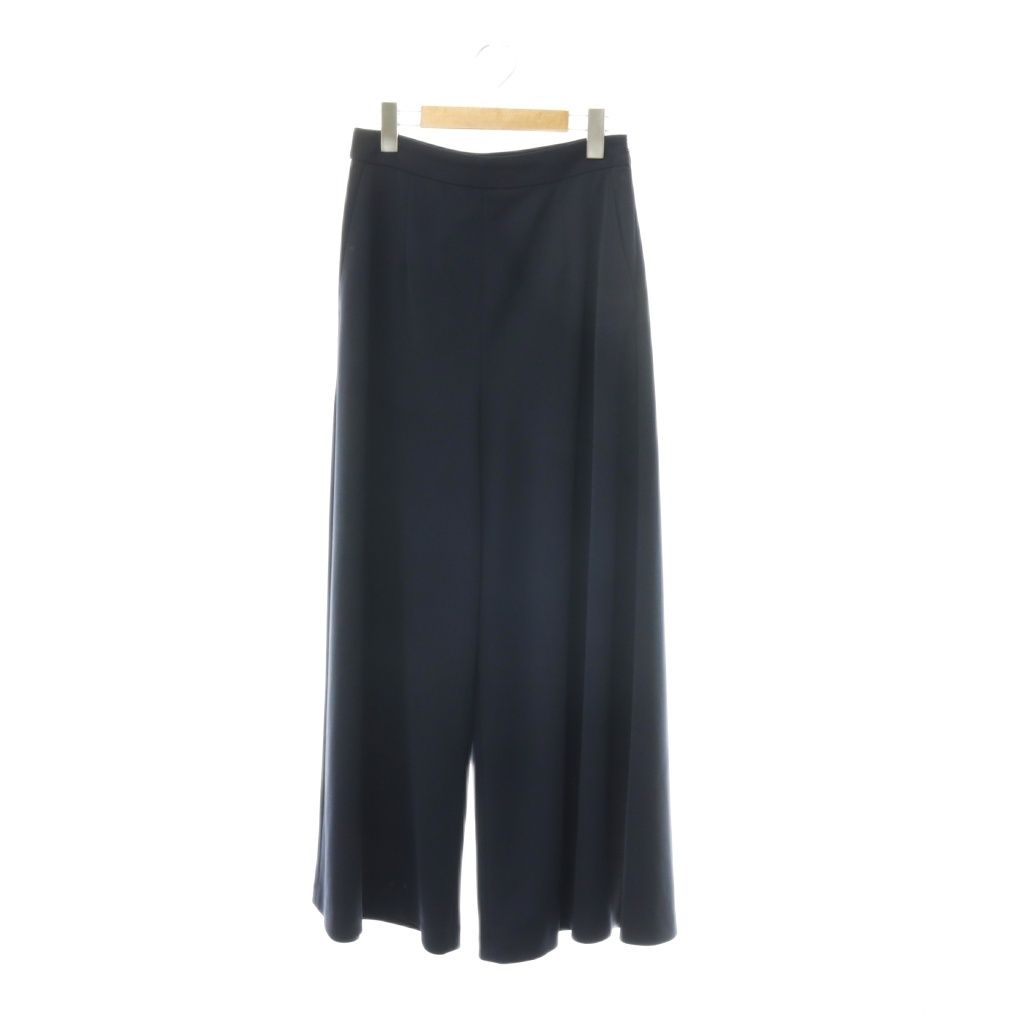 アドーア ADORE 25AW ダブルジャージーパンツ ワイド フレア 38 紺 ネイビー /CX ■OS ■SH