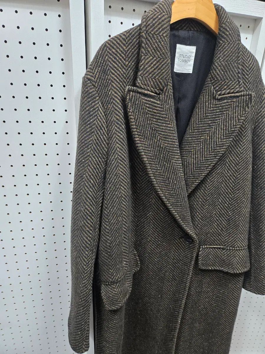 (2069)スタジオ トムボーイ ヘリンボーン コート 8,954円