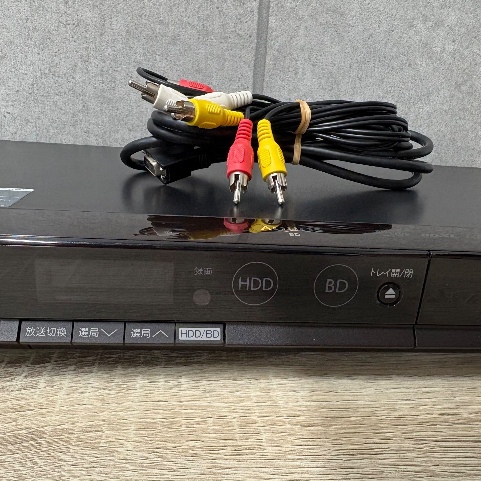 SHARP AQUOS BD-H51 ブルーレイレコーダー 純正リモコン付き 動作確認
