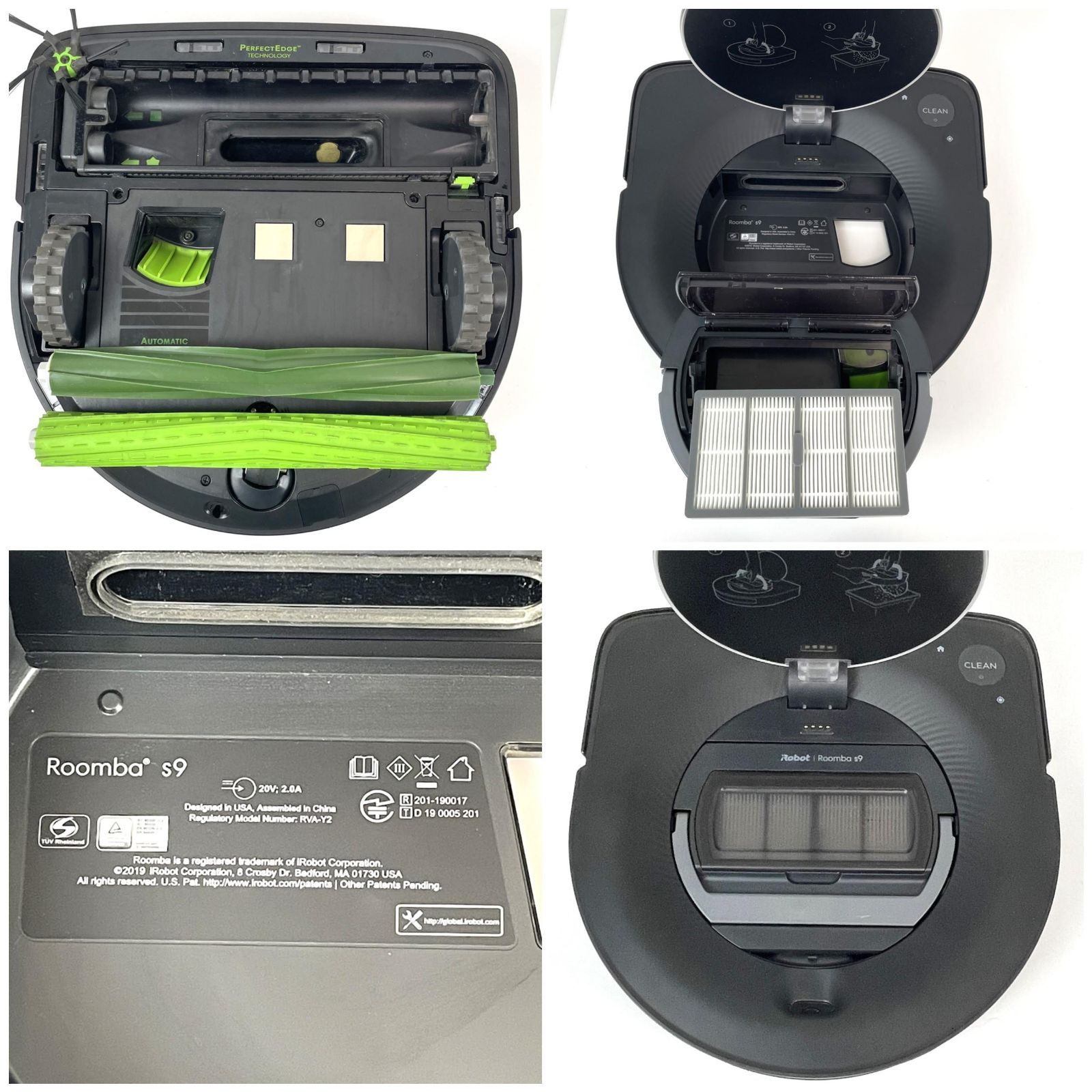 美品 動作良好 iRobot ルンバ s9+ s955860 自動ゴミ収集 ブラシ交換済