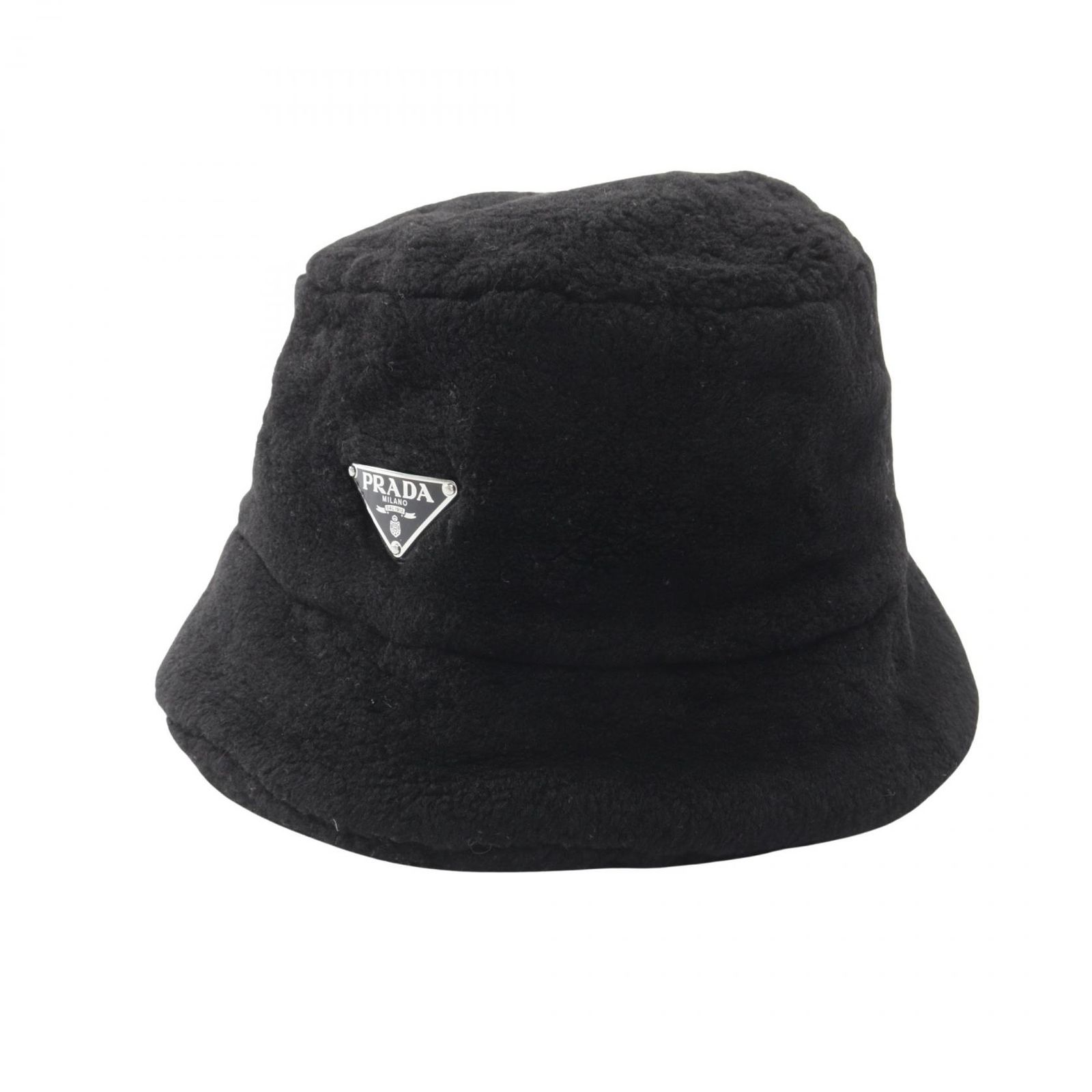 プラダ PRADA ハット 三角プレート バケット その他 バケットハット レディース Used A