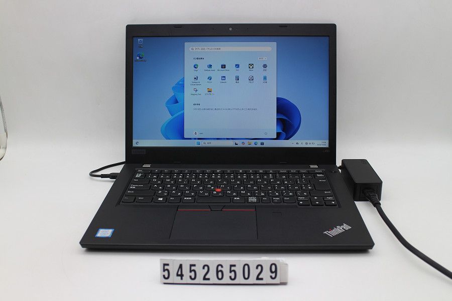 Lenovo ThinkPad L480 Core i5 8250U 1.6GHz/8GB/256GB(SSD)/14W/FWXGA(1366x768)/Win11 【545265029】