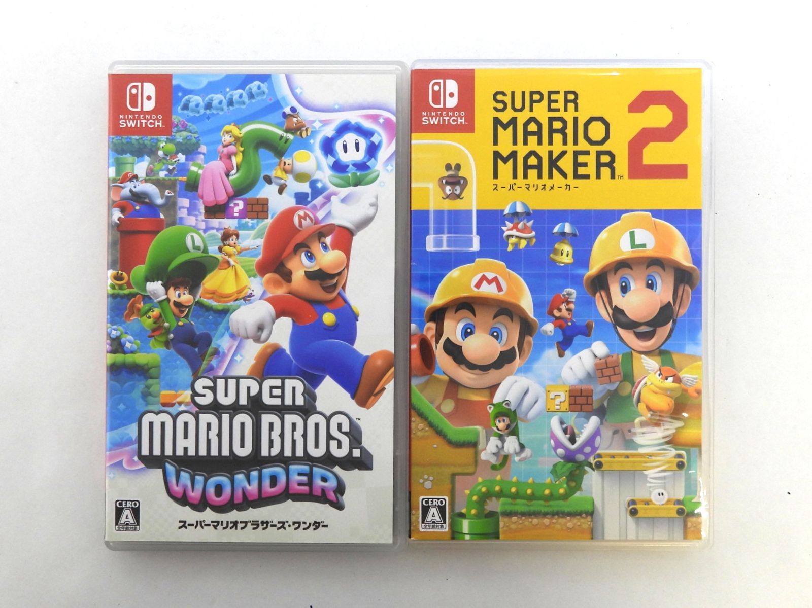□マリオ Switchソフト 2点セット スーパーマリオメーカー2 スーパー