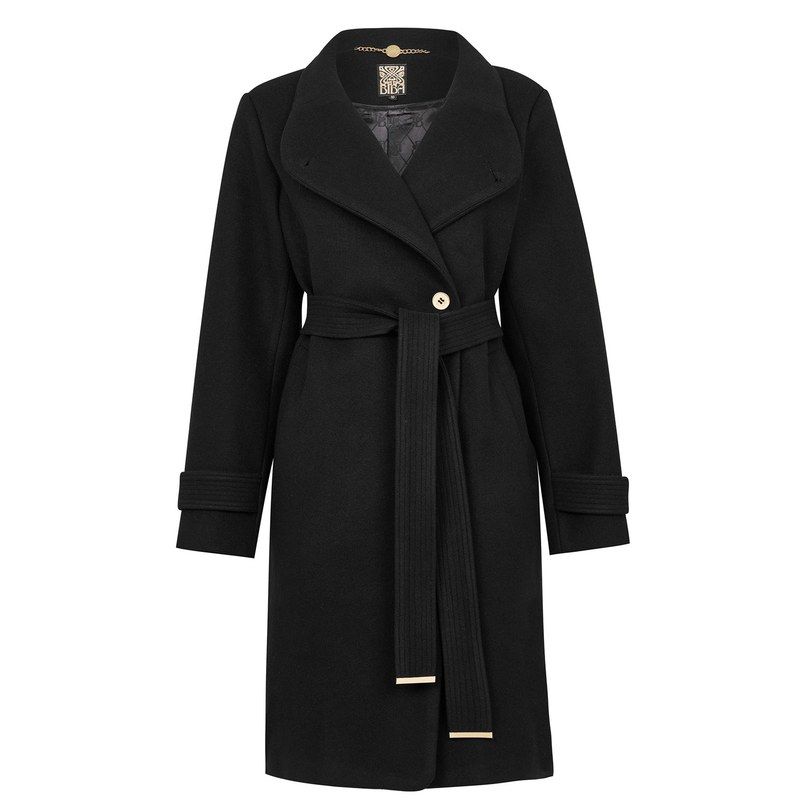ビバ レディース アウター コート BIBA Billie Belted Coat black ブラック 20,060円