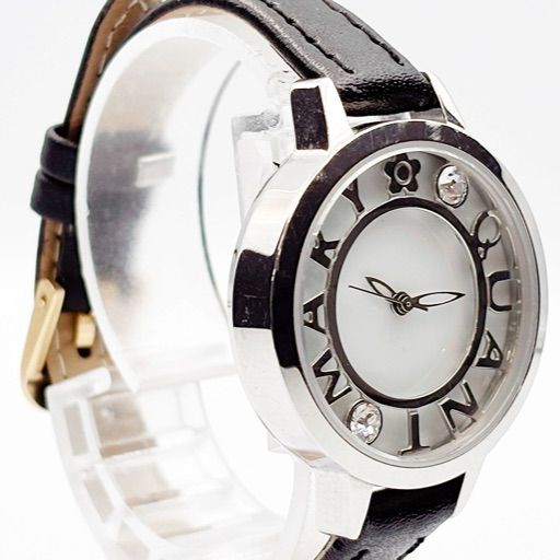 稼働品 新品電池交換済 MARY QUANT デイジー・ベゼルストーン ウォッチ