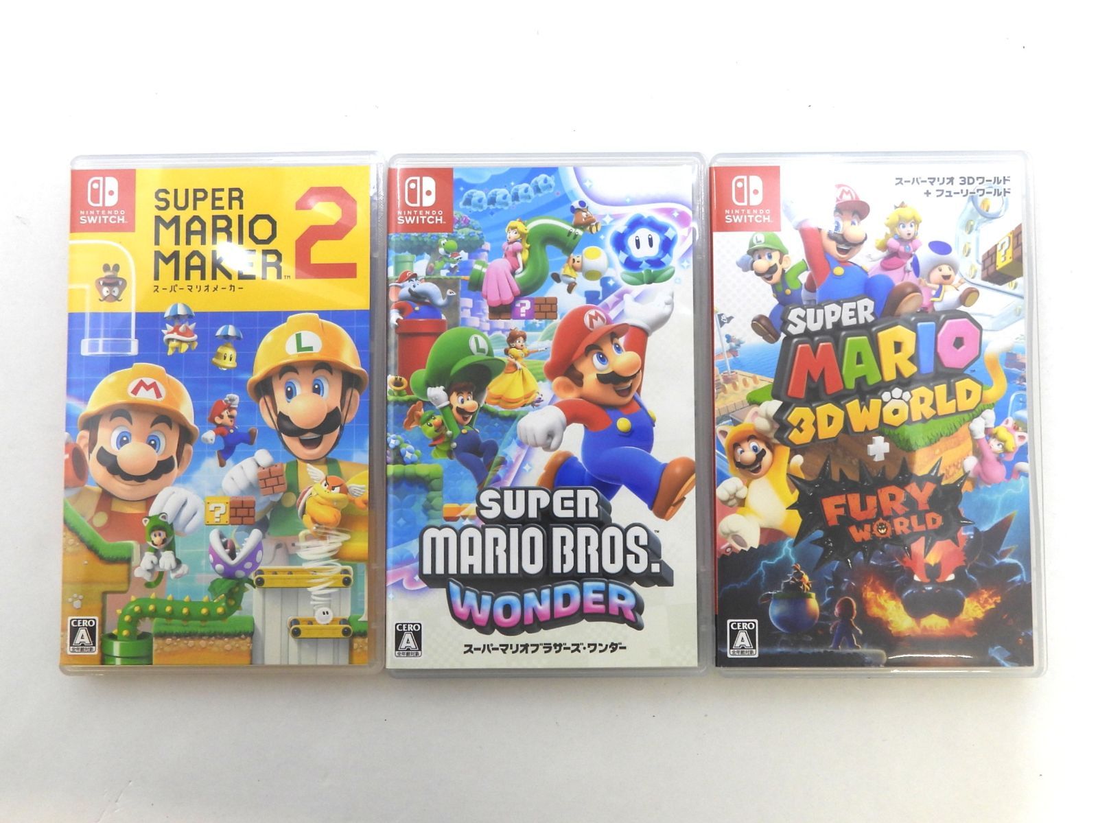 □ マリオ Switchソフト 3点セット スーパーマリオブラザーズ ワンダー