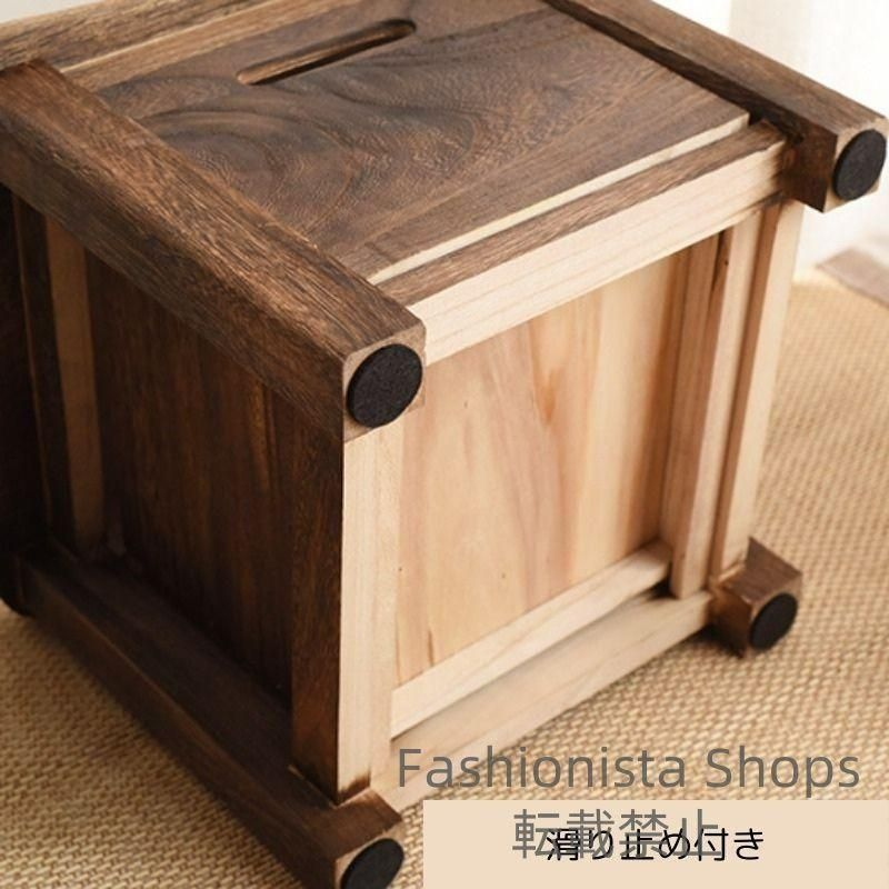 新品未使用】チェスト 引き出し付き ヴィンテージ スツール 椅子 収納