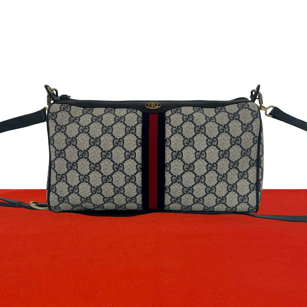 極 美品 GUCCI グッチ オールドグッチ ヴィンテージ シェリーライン GG