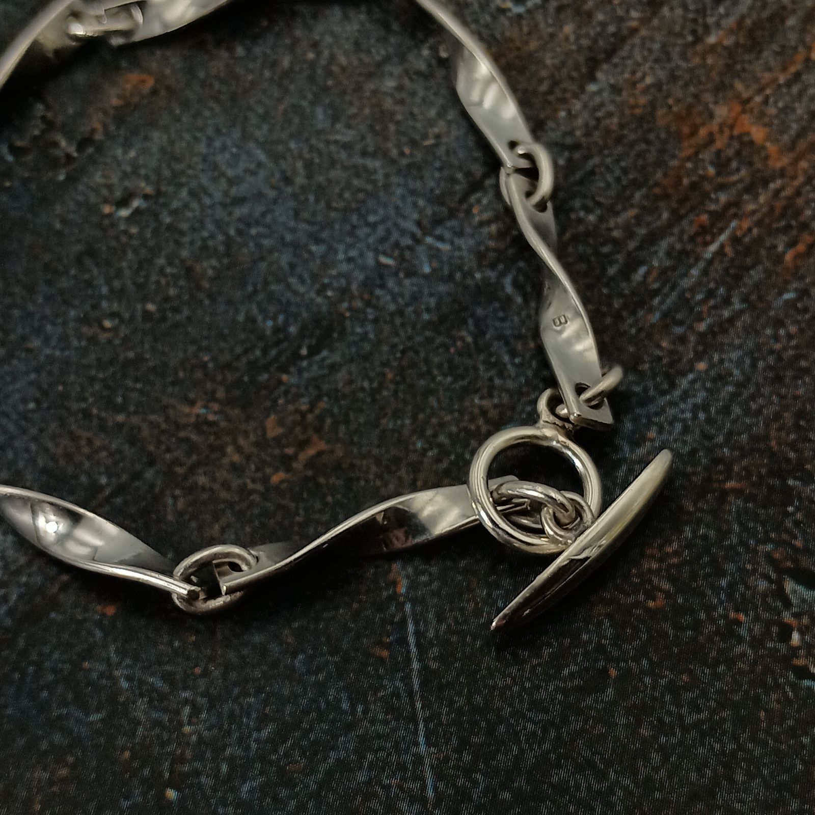 Georg Jensen ジョージジェンセン ツイストプレート ブレスレット