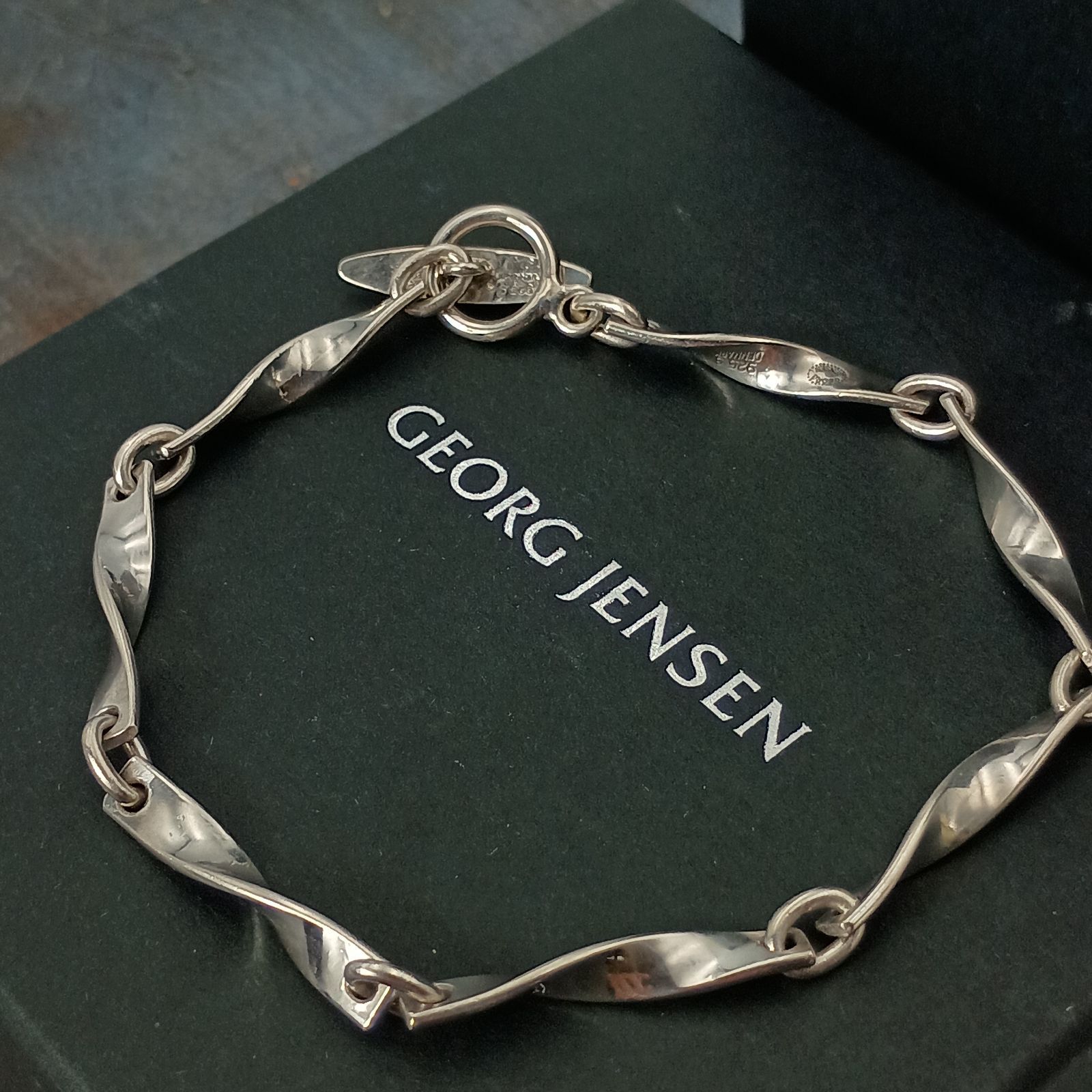 Georg Jensen ジョージジェンセン ツイストプレート ブレスレット