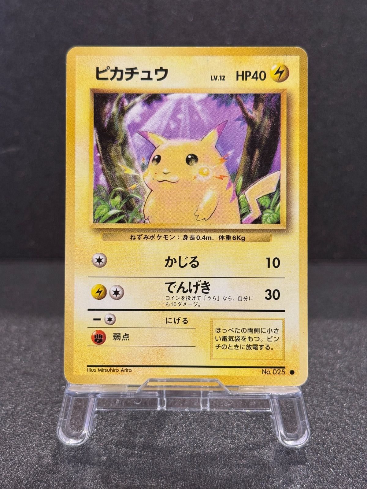 旧裏】ピカチュウ ○ No.025 第1弾拡張パック ポケモンカード【送料