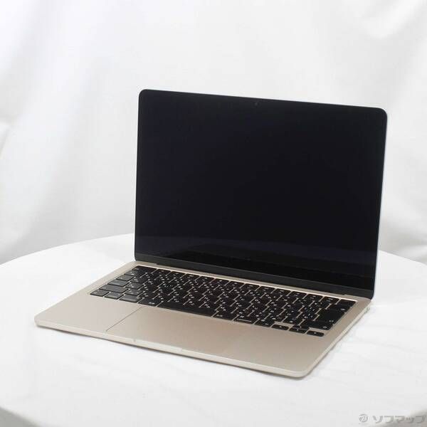 ソフマップ 〔中古品〕 MacBook Air 13.6-inch Late-2024 MC8J4J／A Apple M3 8コアCPU_8コアGPU 16GB SSD256GB スターライト 〔26.3 Tahoe〕【352】