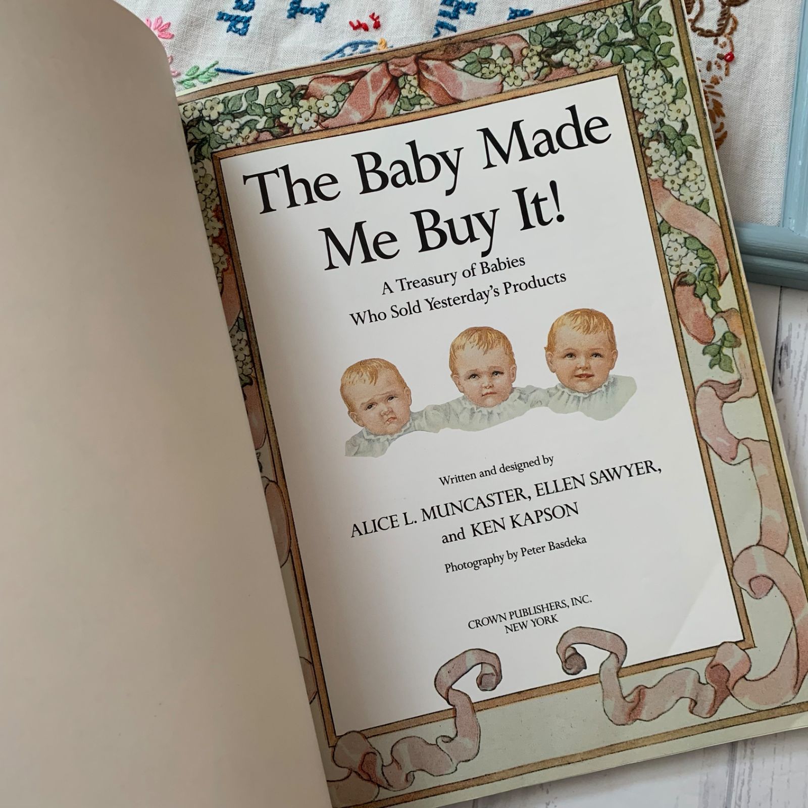 ヴィンテージ 広告ブック 洋書 レトロ ベビー ジャンクジャーナル