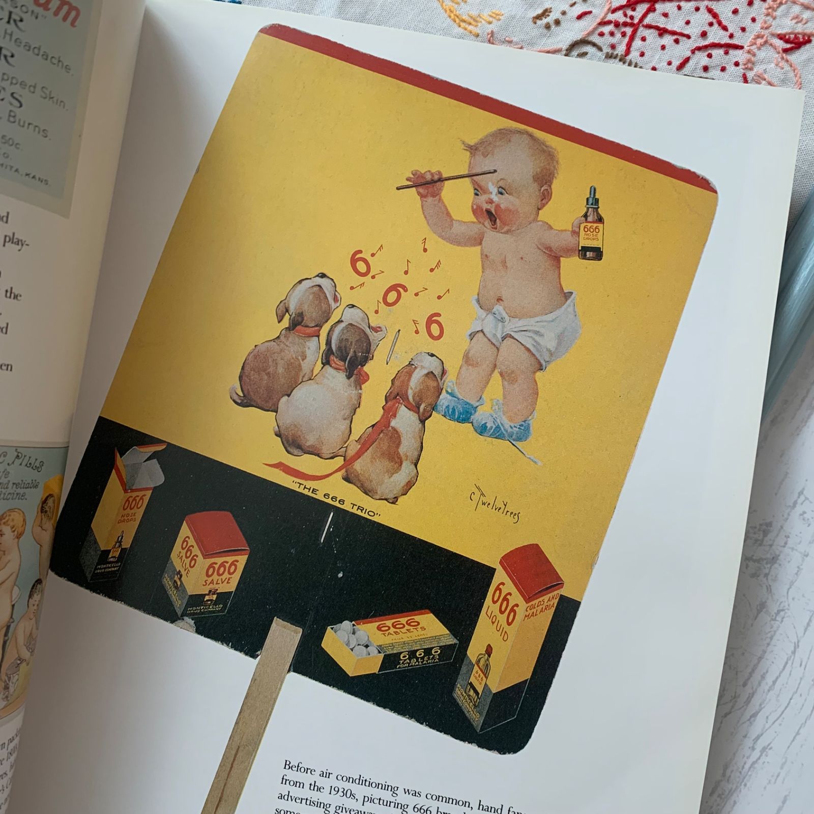 ヴィンテージ 広告ブック 洋書 レトロ ベビー ジャンクジャーナル