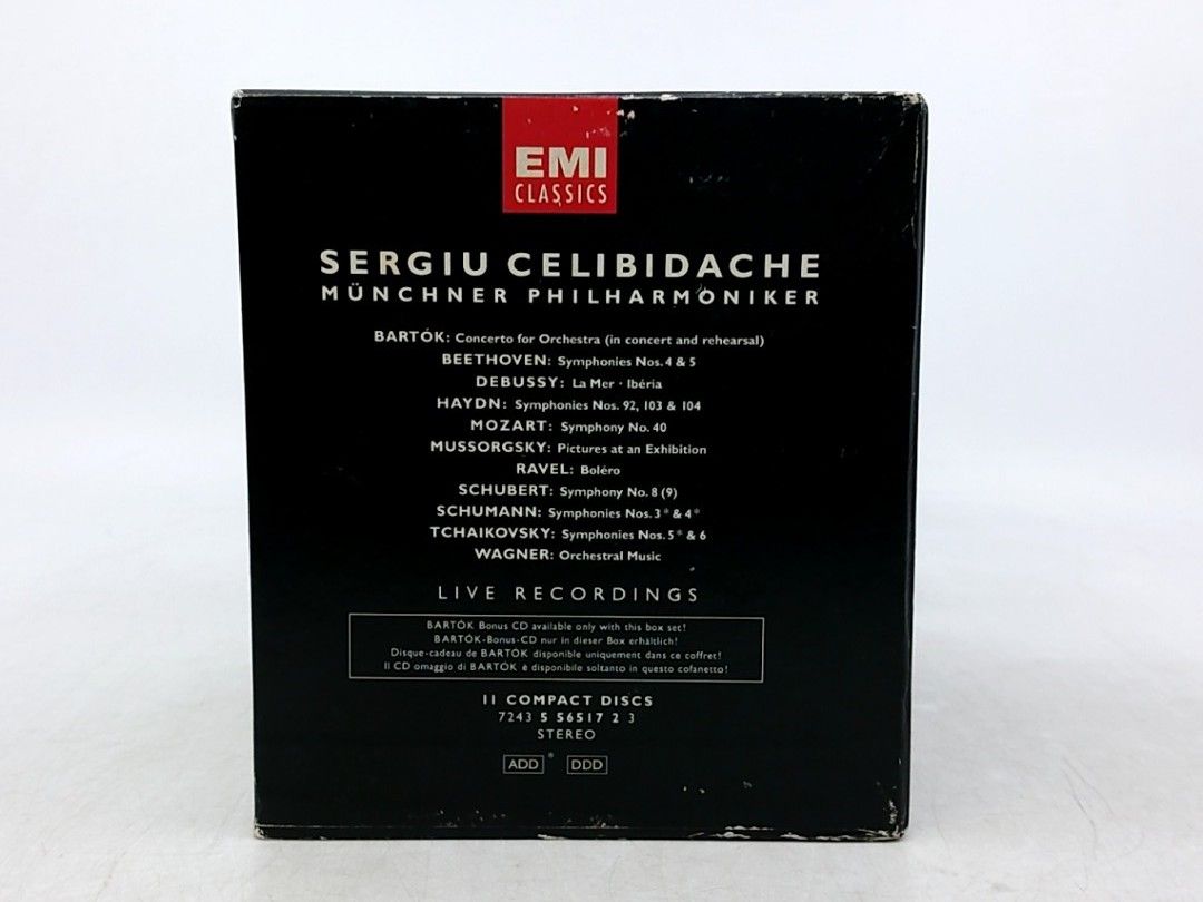 セルジュ・チェリビダッケ CD全11枚組 EMIクラシックス 指揮