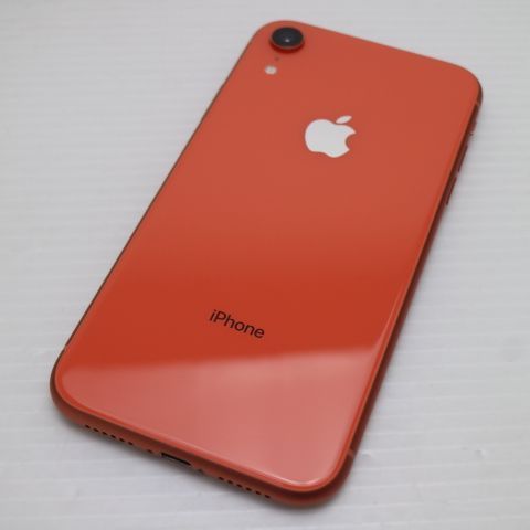 超美品 SIMフリー iPhoneXR 128GB コーラル ピンク スマホ 白ロム 即日