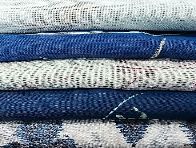 平和屋着物□夏物 小紋 絽 紗 洗える着物 まとめて20点 折り鶴 鴎 蝶