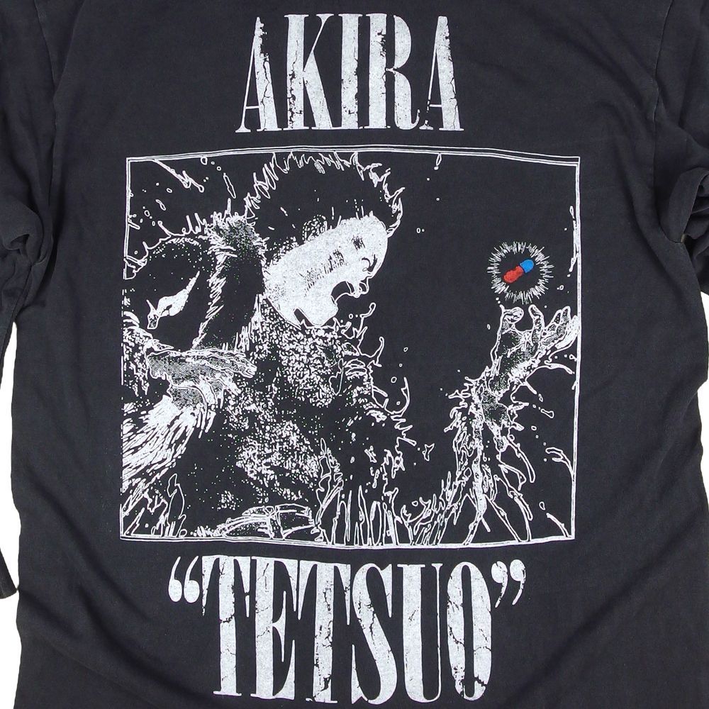 AKIRA アキラ 鉄雄 ロンT Tシャツ 579 AKIRA ロンT アキラ 長袖 Tシャツ ロングスリーブ ブラック リブ付