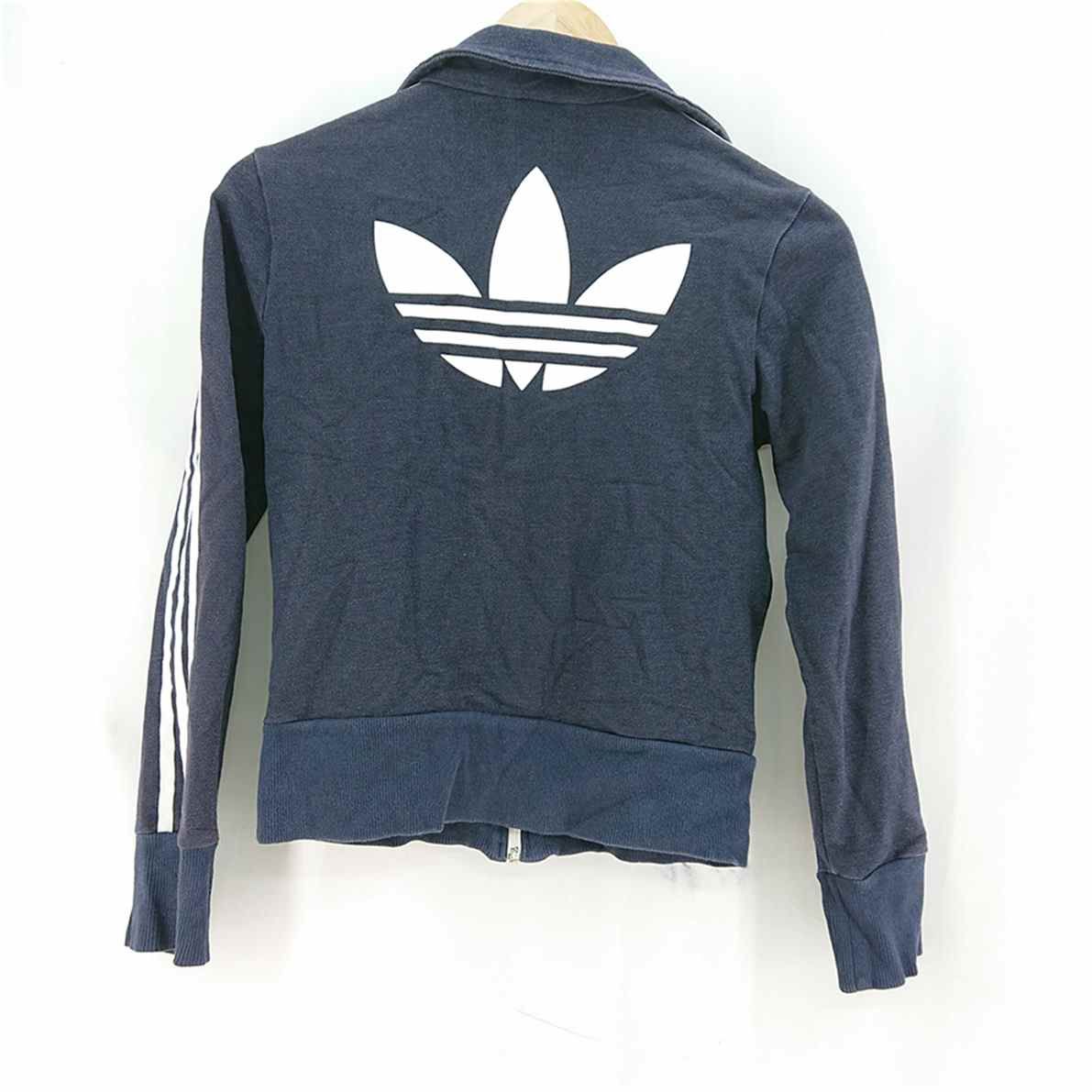 ◇ Θ アディダス adidas トラックジャケット フロントロゴ ネイビー系