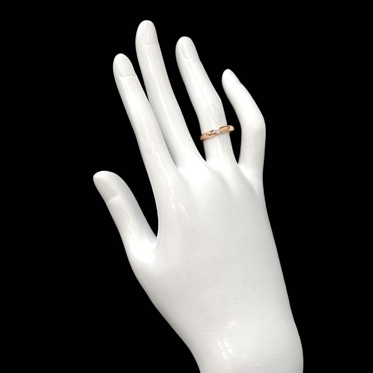 ハリーウィンストン HARRY WINSTON ラウンド 7号 リング ダイヤ K18 PG