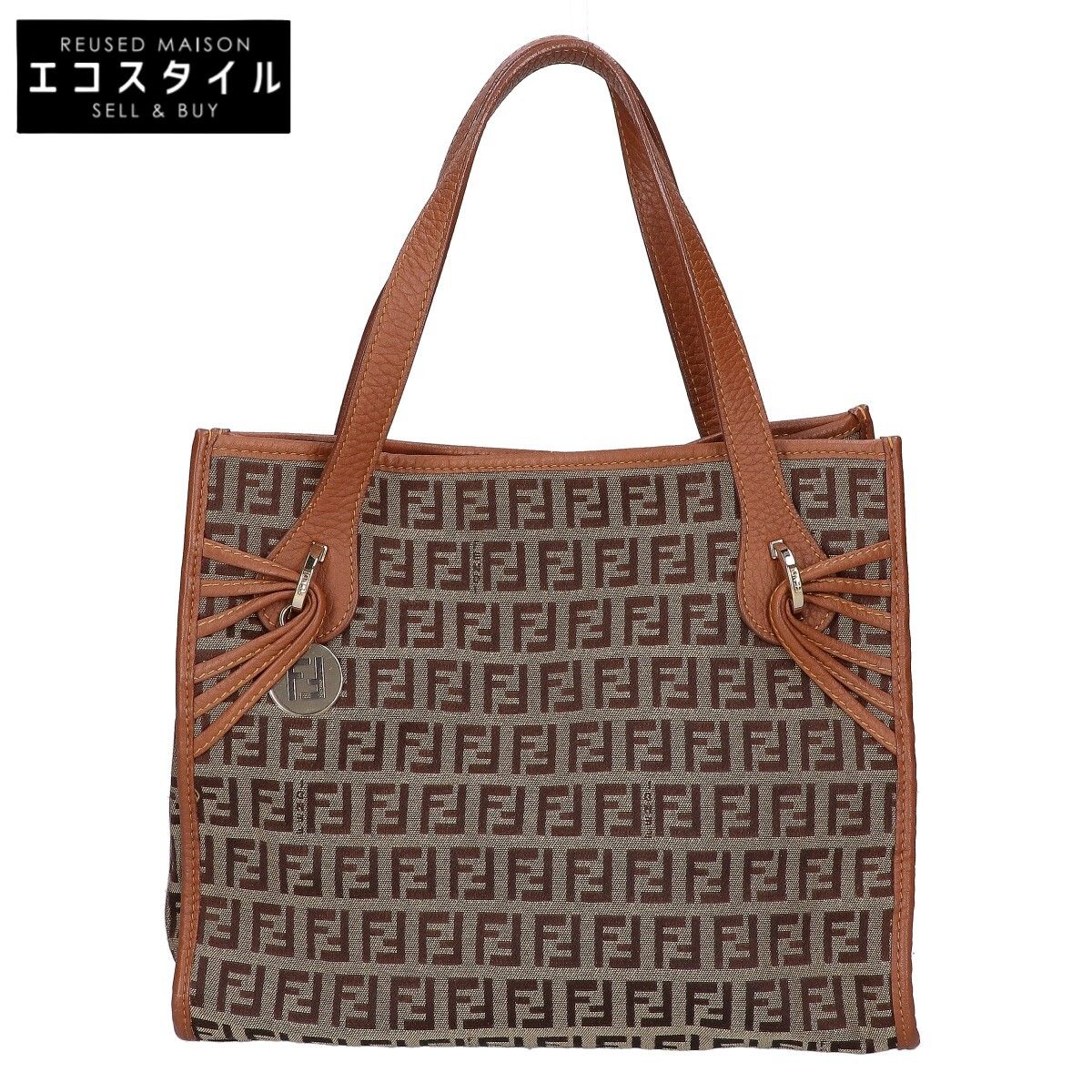 FENDI　フェンディ　8BH152 ズッキーノ キャンバス/レザー 42,829円