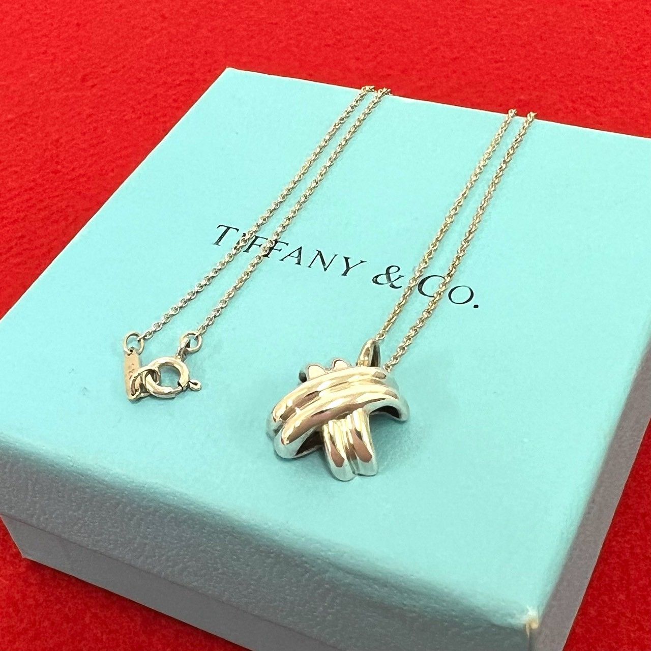 極 美品 TIFFANY&Co. ティファニー ヴィンテージ シグネチャー