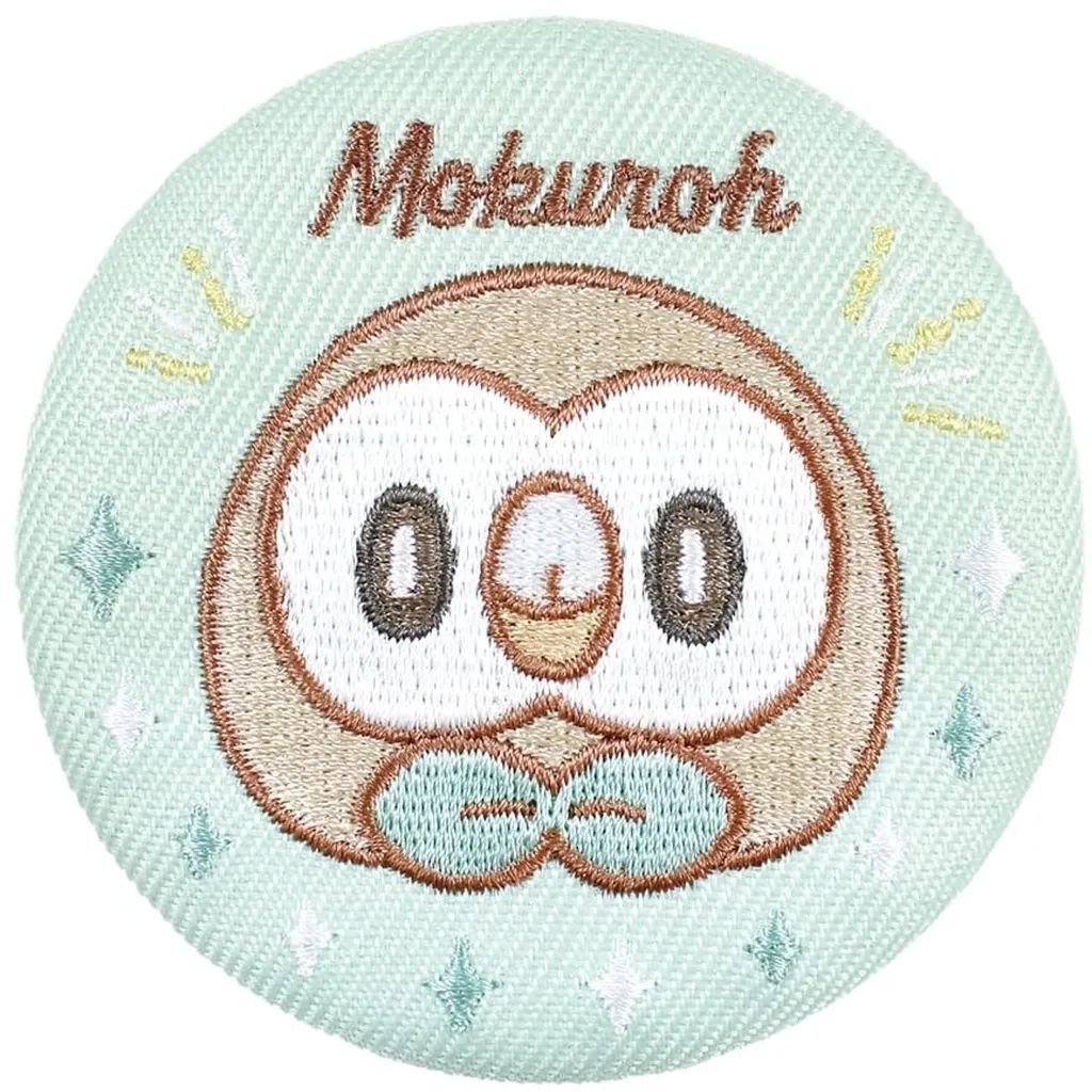 新品】バッジ・ビンズ モクロー ポケピース 刺繍缶バッジ