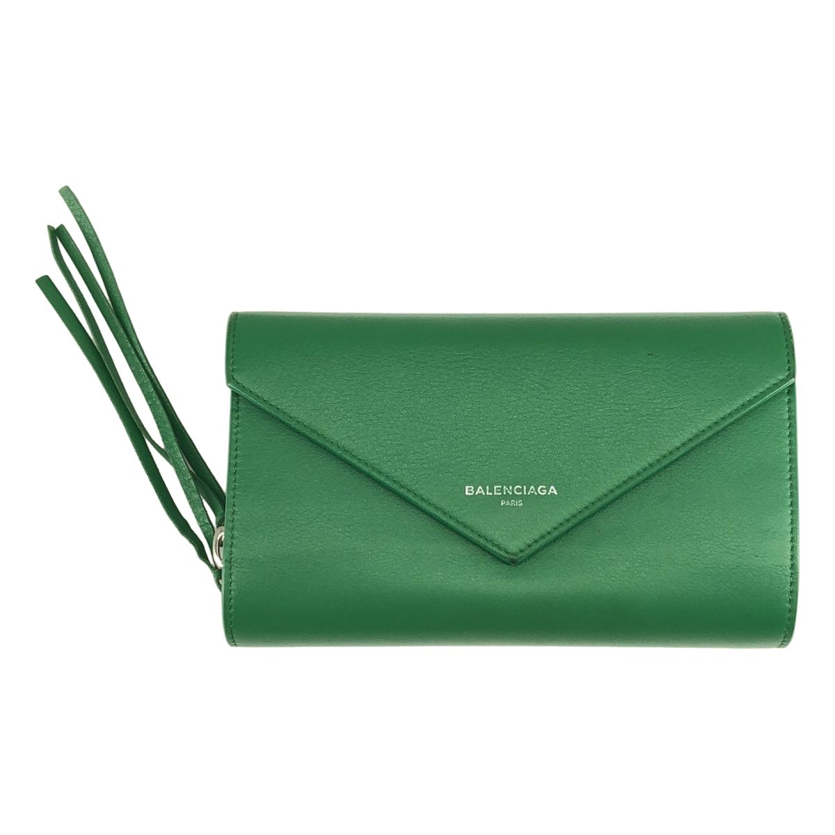 BALENCIAGA / バレンシアガ | PAPIER ZA MONEY ウォレット 財布 371661 | グリーン | レディース