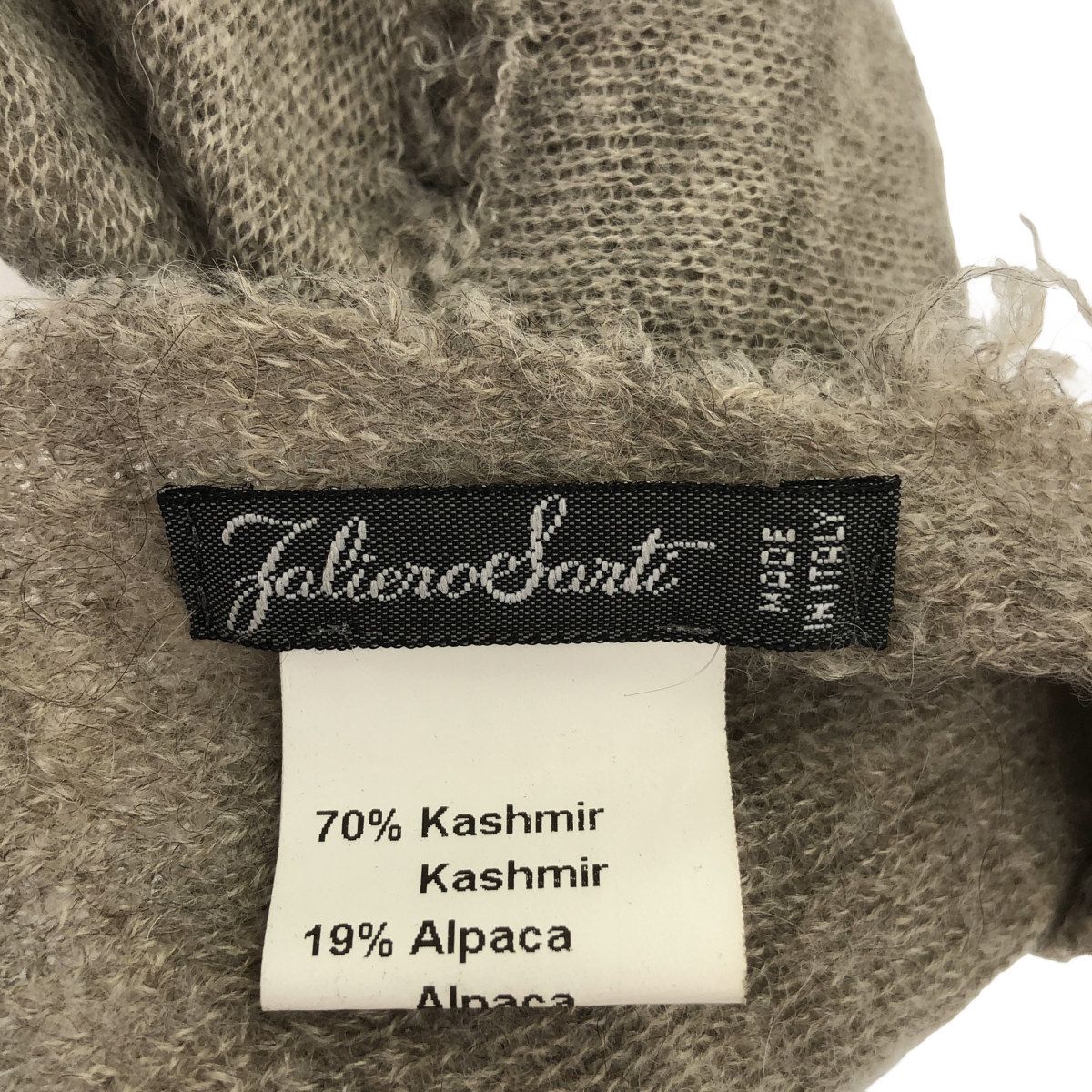 Faliero Sarti ファリエロサルティ カシミヤシルクストール グレー