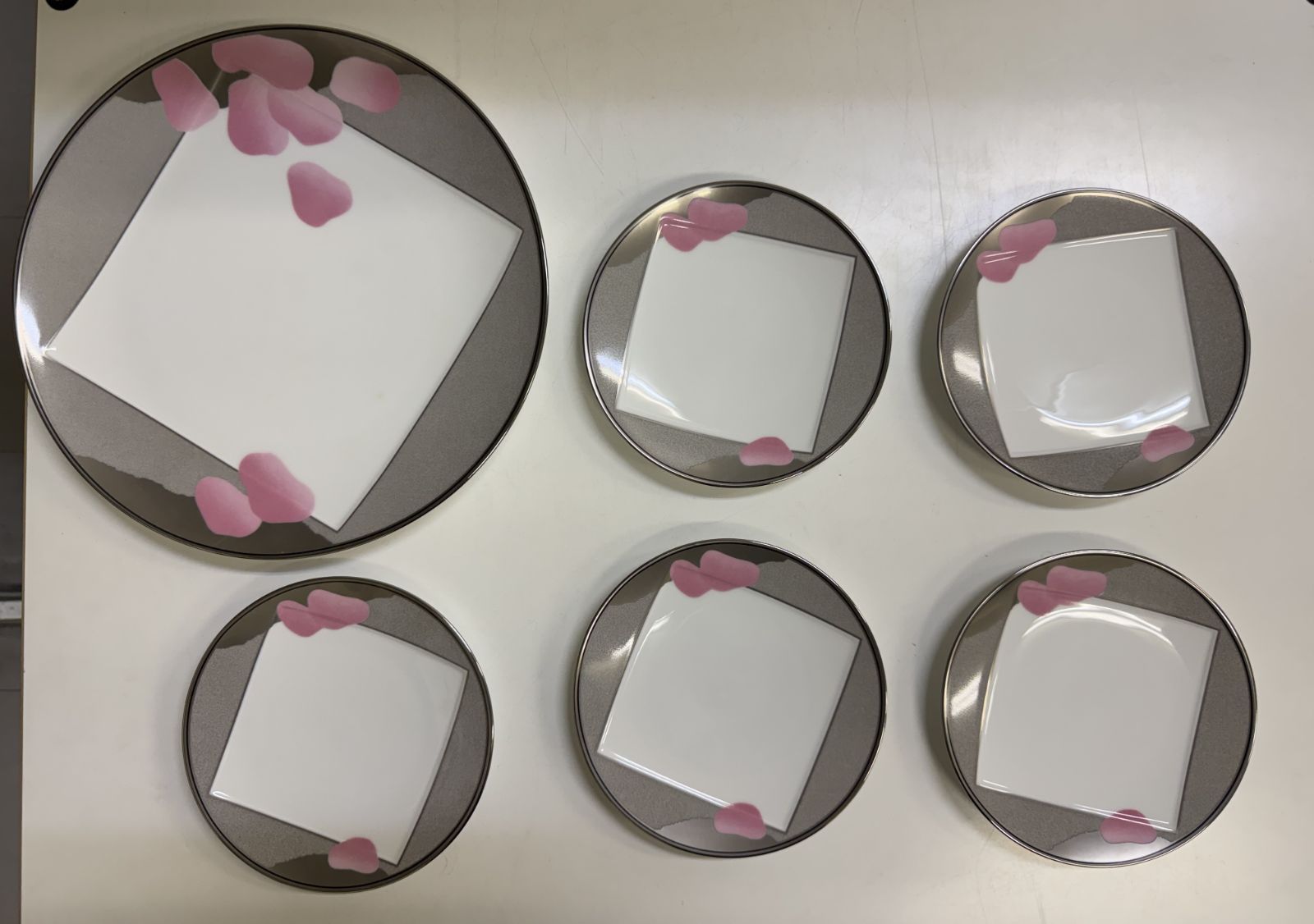 【希少・新品】乃りたけ 風光 昭和レトロ 大皿1枚＆小皿5枚セット 桜 廃盤 乃りたけ 大皿1枚＆小皿5枚 セット - メルカリ
