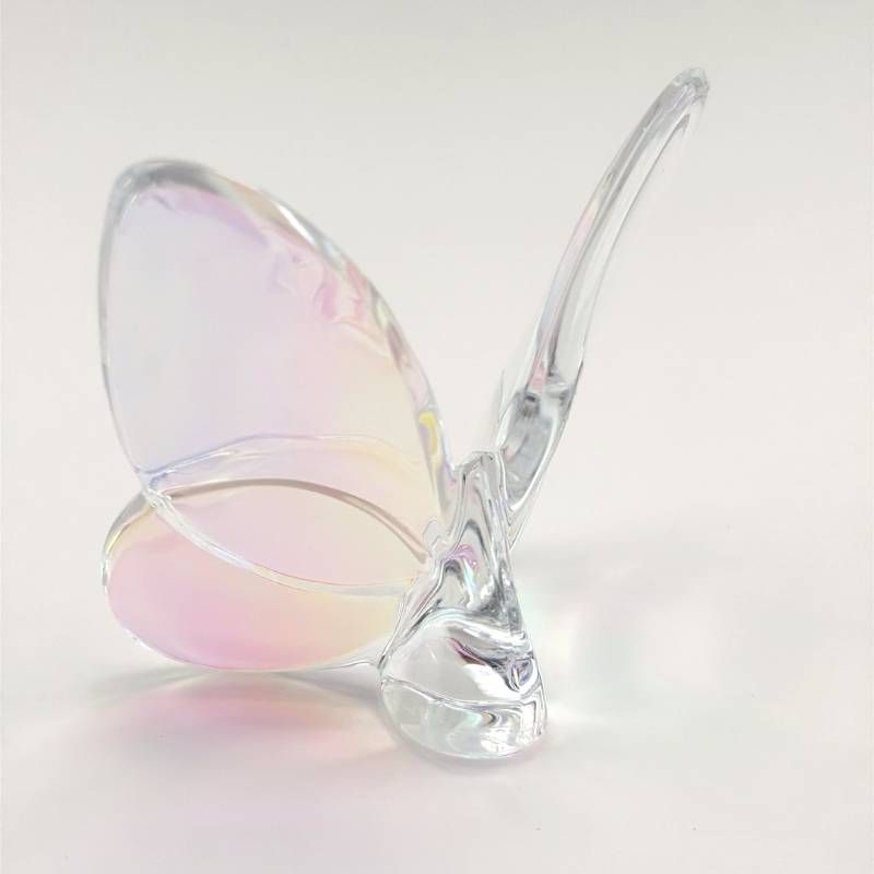 美品】BACCARAT バカラ／ラッキーバタフライ オーロラ フィギュリン