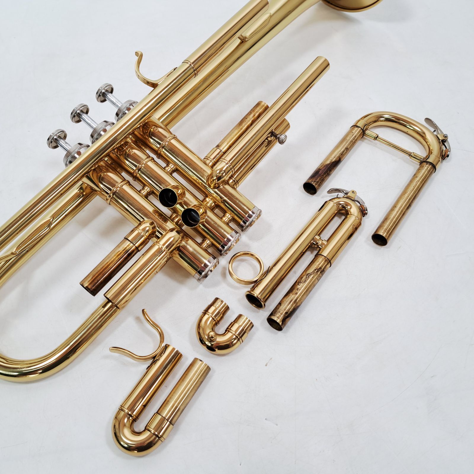 【初心者モデル】selva ゴールド トランペット 本体 ケース付き　セルバ SELVA トランペット ゴールドラッカー 美品 音出し確認済み マウス