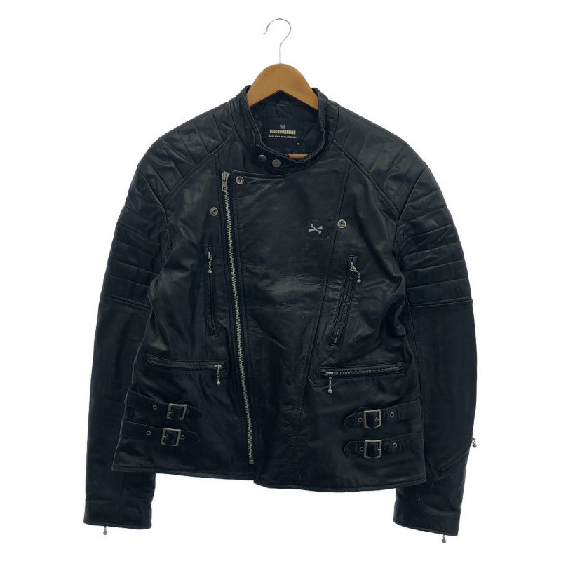 中古】00s NEIGHBORHOOD サンダーボルト3 レザージャケット モンザ型