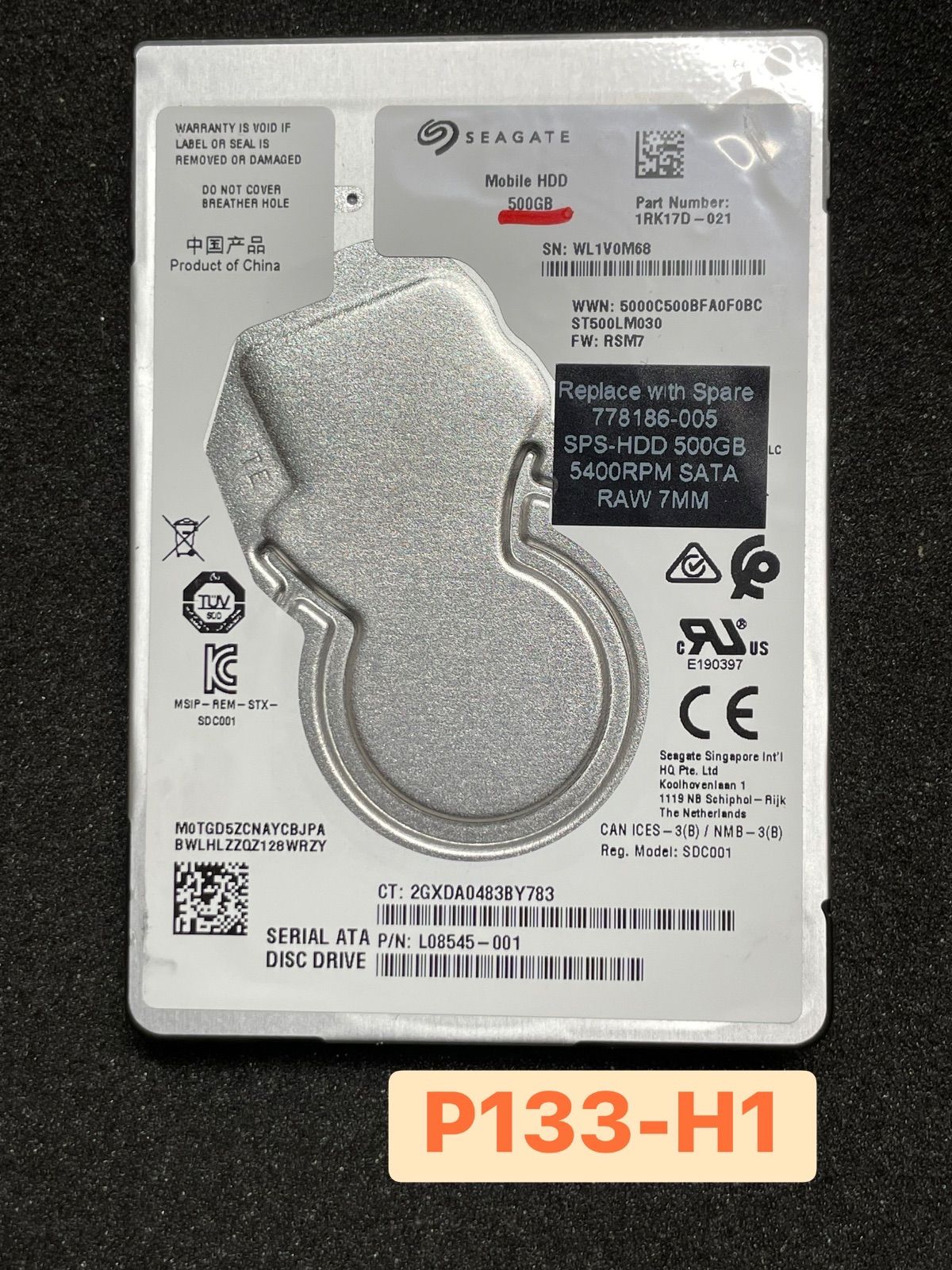 Seagate HDD 500GB 正常 使用6147時間 - メルカリ