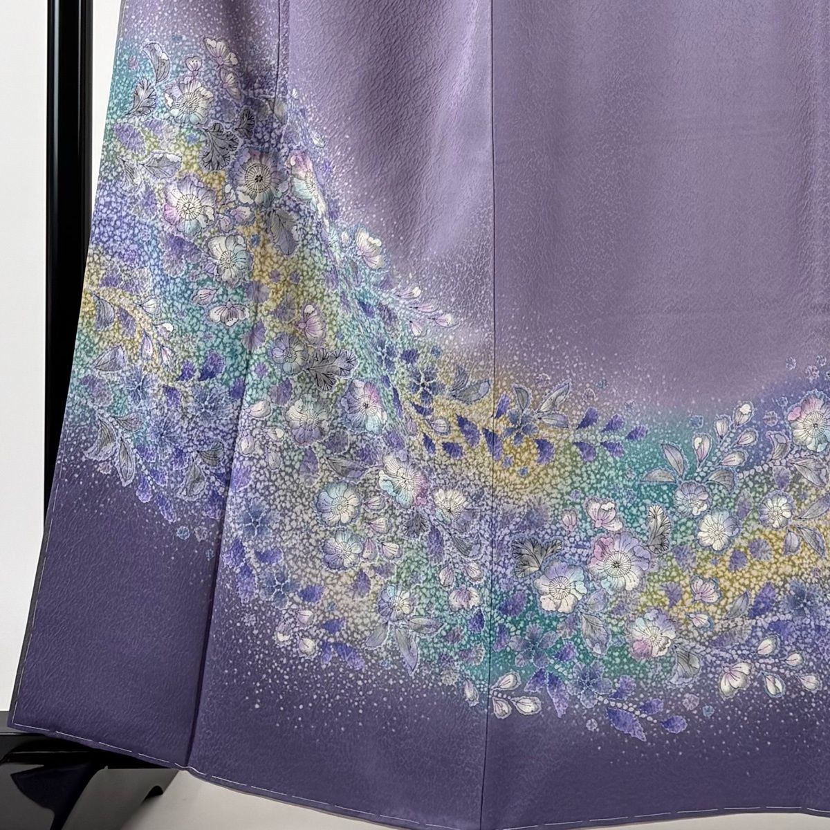 美品】 訪問着 身丈163cm 裄丈67.5cm L 袷 落款 辻が花 銀通し ぼかし
