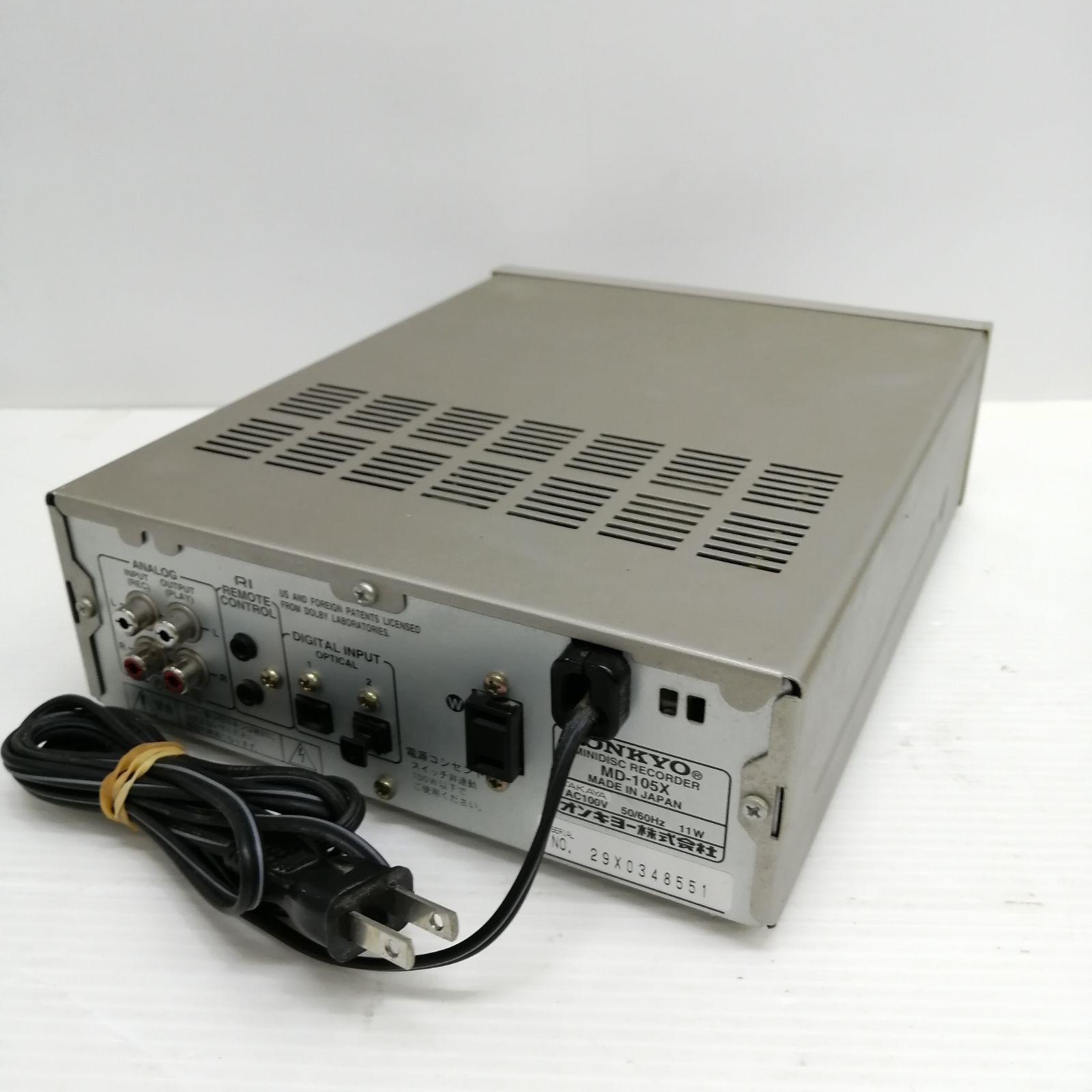 現状品】ONKYO MD-105X MDプレイヤー M2990-hhy7r - メルカリ