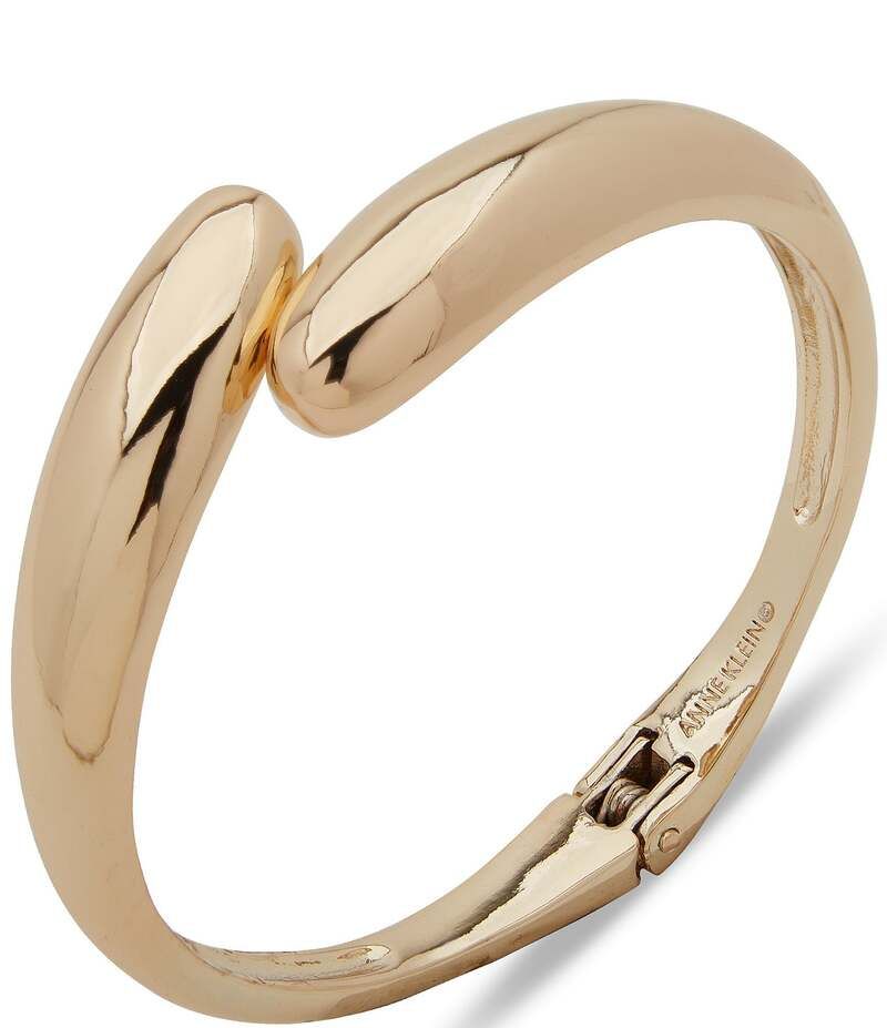 アンクライン レディース アクセサリー ブレスレット・バングル・アンクレット Anne Klein Hinge Bangle Bracelet Gold ゴールド