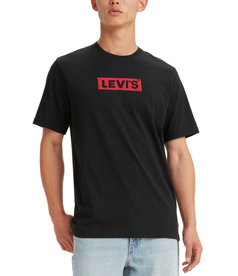 リーバイス メンズ トップス シャツ Tシャツ 半袖 LevisR Box Tab ShortSleeve TShirt Boxtab Caviar Black ブラック 7,984円