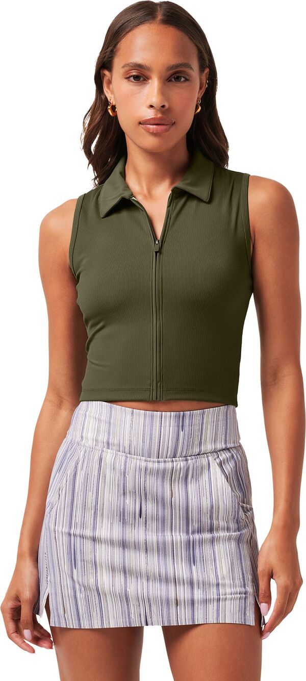 トラビスマヒュー レディース トップス ポロシャツ ノースリーブ ニット TravisMathewomens Midline MoveKnit Sleeveless Golf Polo Grape L