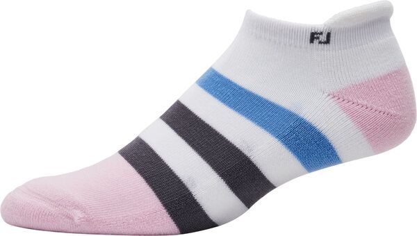 フットジョイ レディース アンダーウェア 靴下 FootJoy Womens ProDry Roll Tab Golf Socks WhitePinkGrey ホワイト