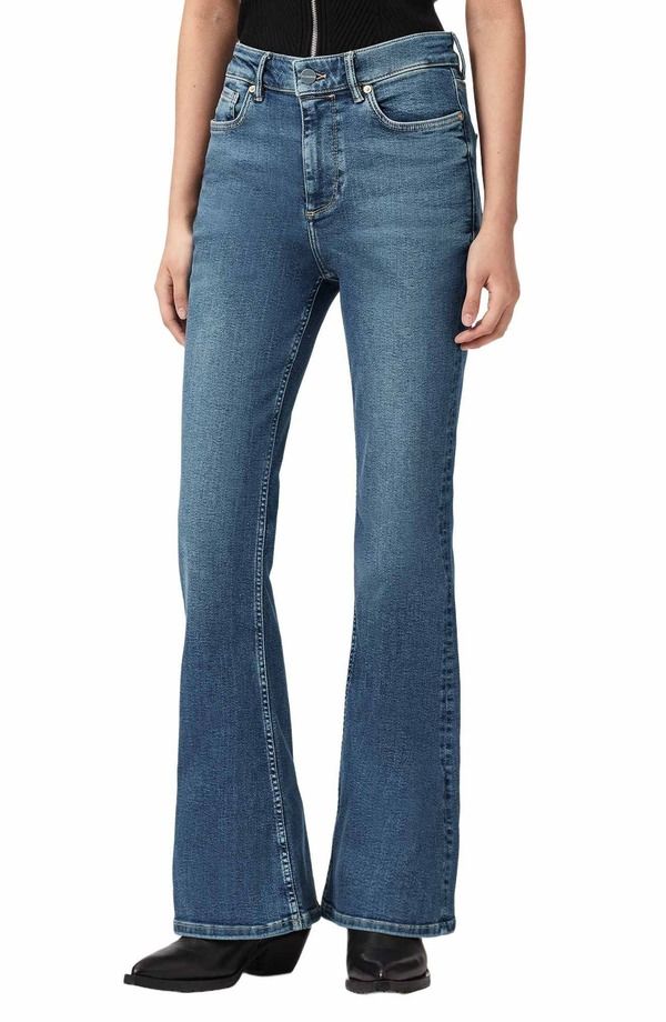 オールセインツ レディース ボトムス デニムパンツ ジーンズ AllSaints Maisie Flare Jeans Mid Indigo インディゴ