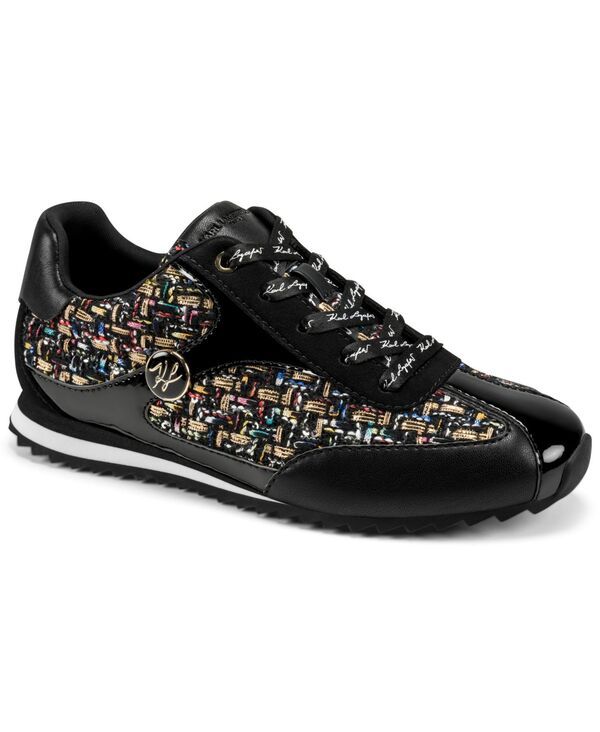 カール ラガーフェルド レディース シューズ スニーカー トール ロゴ KARLAGERFELD PARIS Womens Arwen Metallic Logo Charm Dad Sneakers