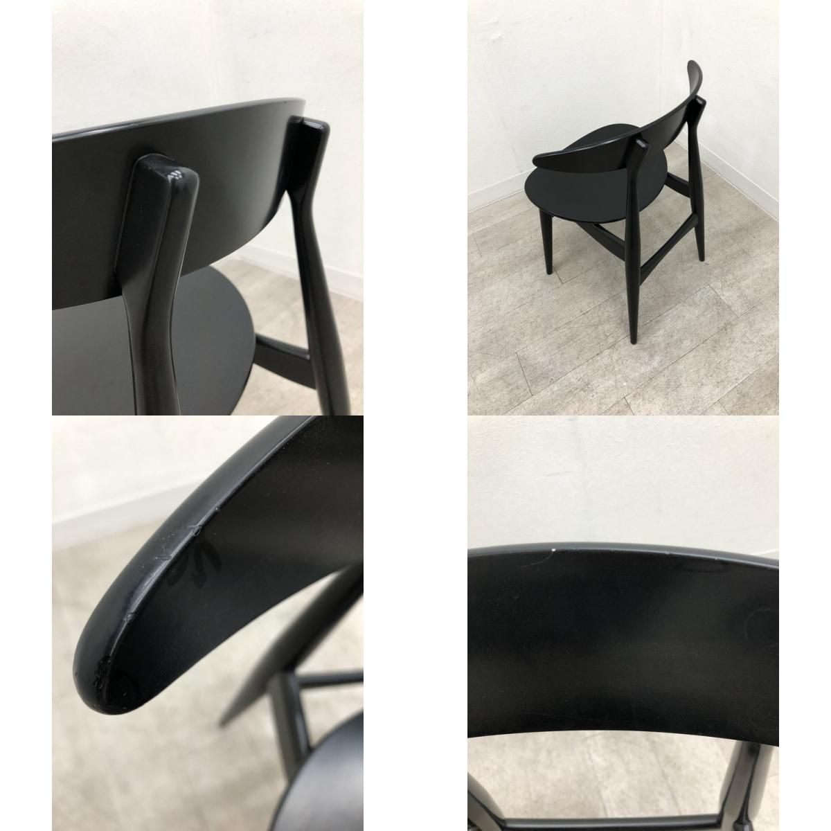 中古品】Carl Hansen & Son CH33 ダイニングチェア ブラック - メルカリ