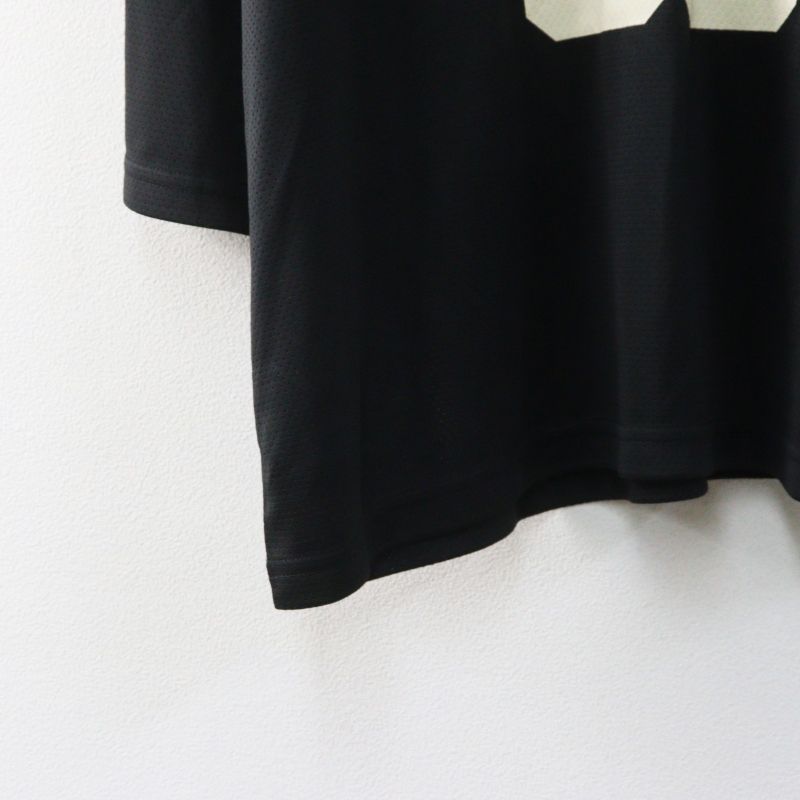 2026SS マチャット MACHATT ナンバーメッシュTシャツ F｜ブラック