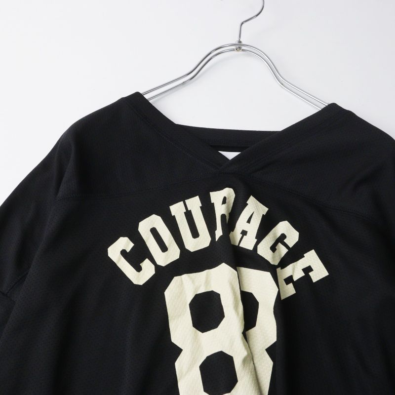 2026SS マチャット MACHATT ナンバーメッシュTシャツ F｜ブラック